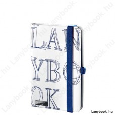 L-Y-O fehér/kék A/6 jegyzetfüzet, négyzethálós