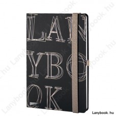 L-Y-O Reflex fekete/drapp A/5 jegyzetfüzet, vonalas