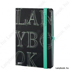 L-Y-O Reflex fekete/zöld A/5 jegyzetfüzet, vonalas