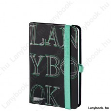 L-Y-O Reflex fekete/zöld A/6 jegyzetfüzet, sima