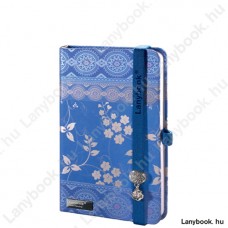 Oriental Dream kék-ezüst/kék A/6 jegyzetfüzet, vonalas