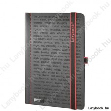 The One DS  fekete/vörös A/5 jegyzetfüzet, sima